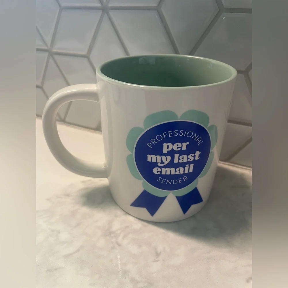 MUG - “per my last email” champion award - office & workplace meme - coffee &mug